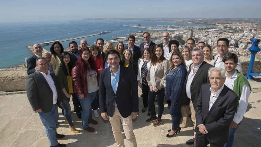 Foto oficial de la candidatura del Partido Popular en Alicante a las municipales