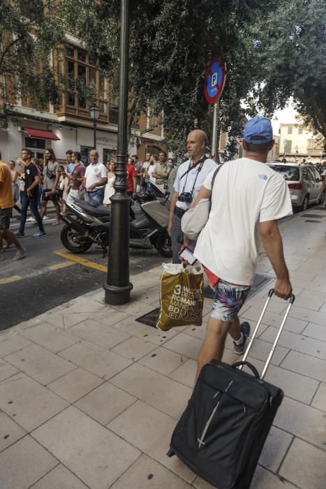 Kundgebung gegen den Massentourismus auf Mallorca