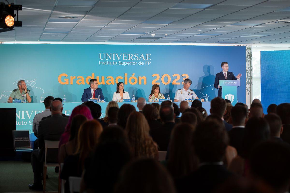 Un dels discursos de la graduació