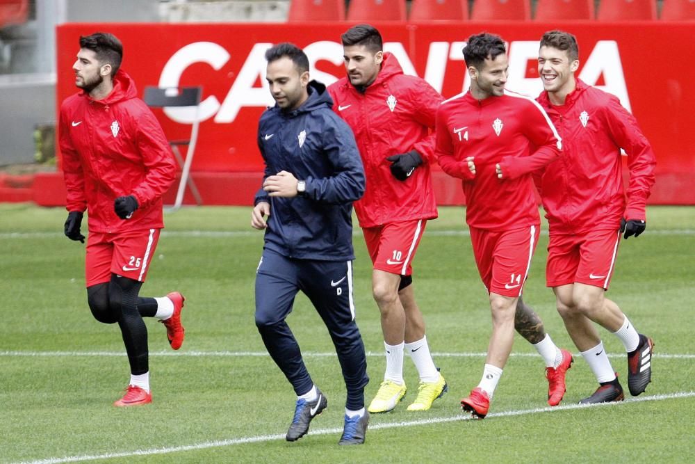 Entrenamiento del Sporting