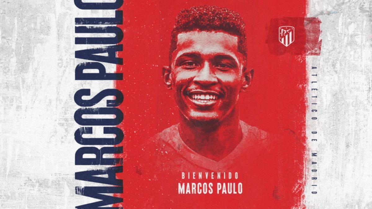 Marcos Paulo, flamante fichaje del Atlético de Madrid
