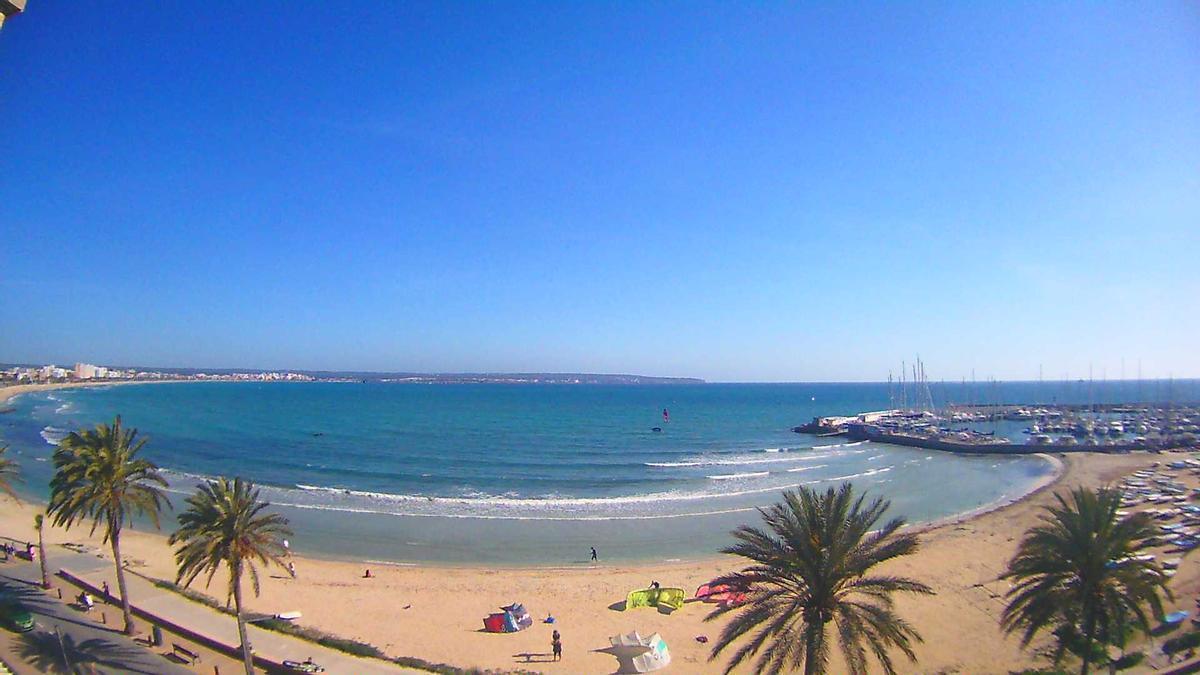 Gutes Wetter zum Windsurfen auf Mallorca.