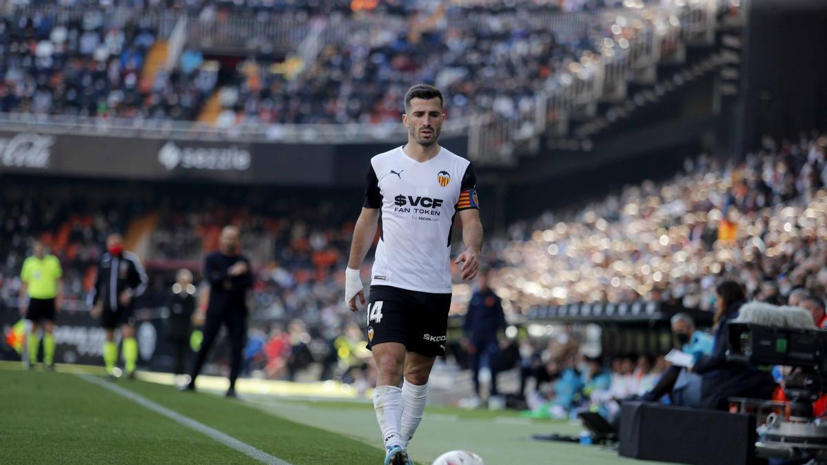 El capitán del Valencia CF, José Luis Gayà, listo para asaltar a San Mamés.