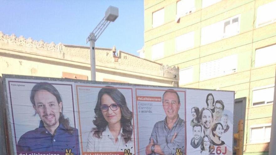 A la Valenciana denuncia la pegada de carteles de C&#039;s