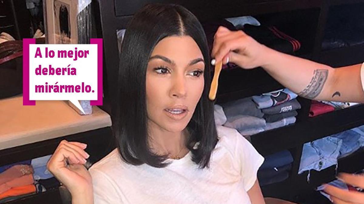 Kourtney Kardashian: &quot;A lo mejor debería mirármelo&quot;