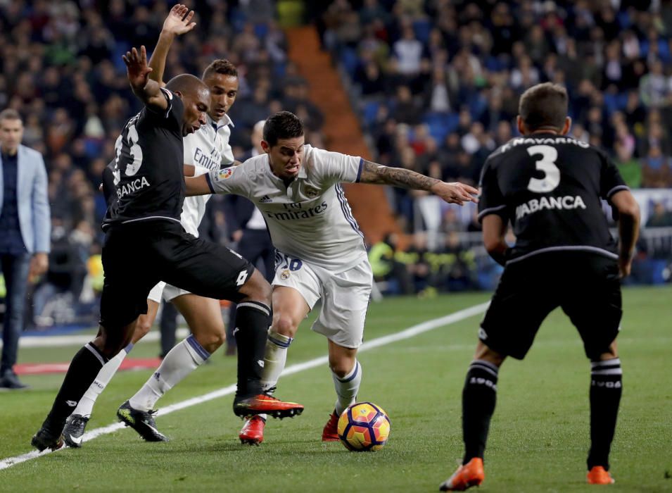 El Dépor cae ante el Real Madrid en el descuento