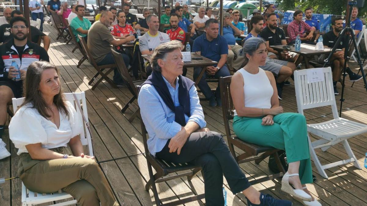 Imagen de la presentación ayer del torneo en Cangas.  | // SANTOS ALVAREZ