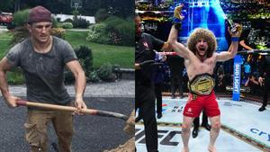 Merab Dvalishvili tuvo que trabajar en la obra antes de entrar en UFC