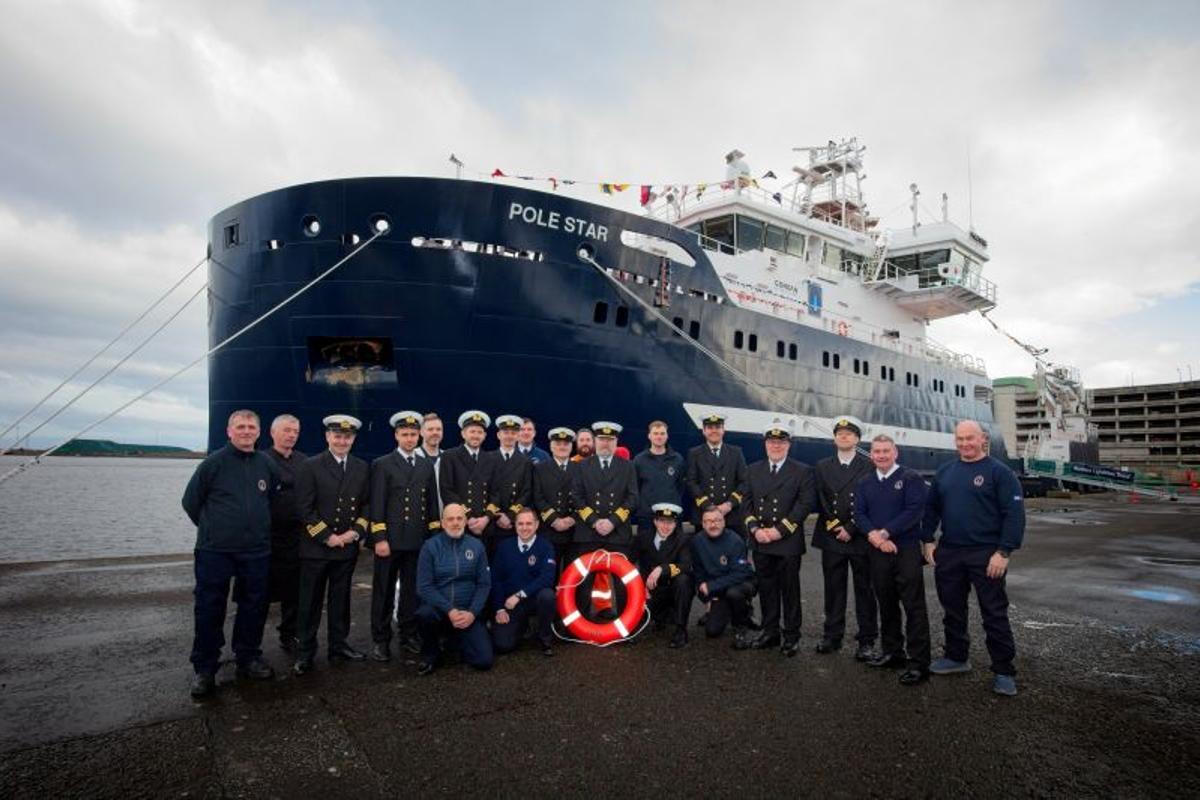 El buque Pole Star, fabricado por Gondán para la autoridad de los faros de Escocia