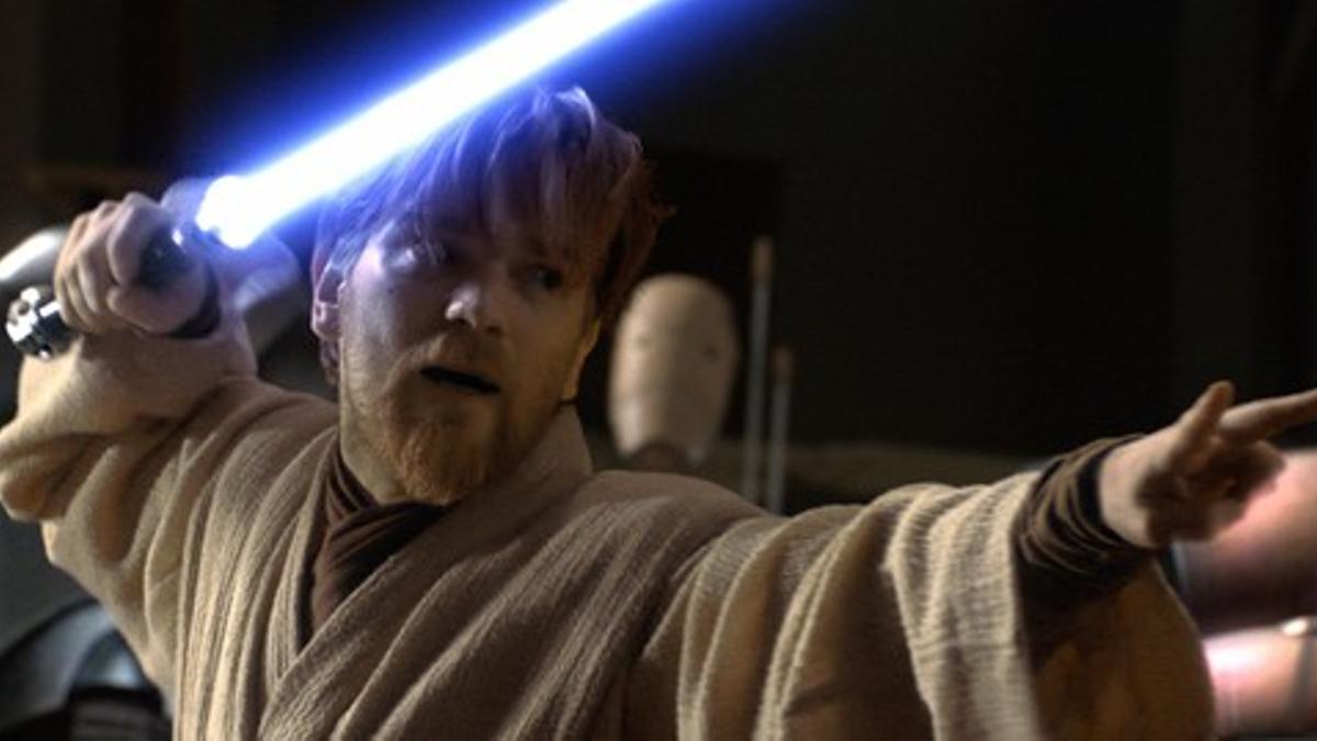 Ewan McGregor como Jedi Obi-Wan Kenobi en una escena de &quot;Star Wars Episodio III: la venganza de los Sith'.