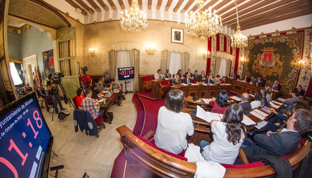 Pleno del Ayuntamiento de Alicante