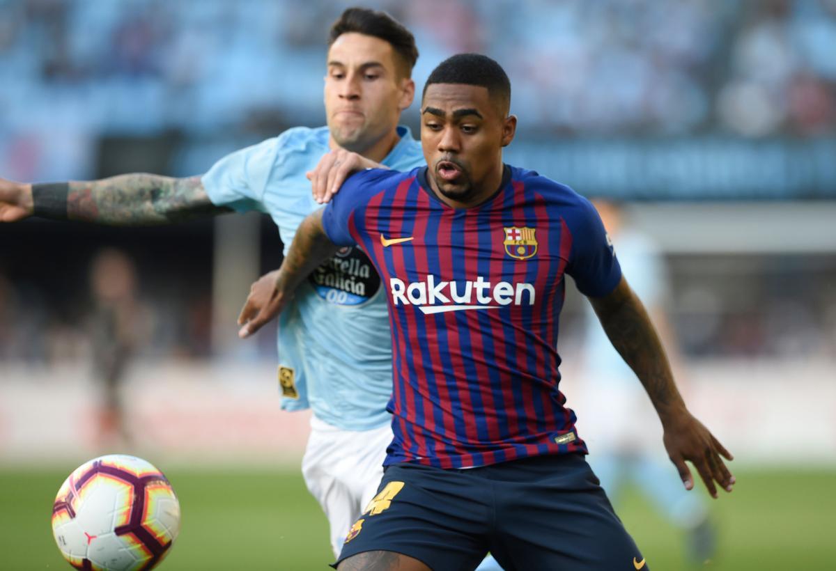 Malcom, en un partido ante el Celta, en mayo de 2019.