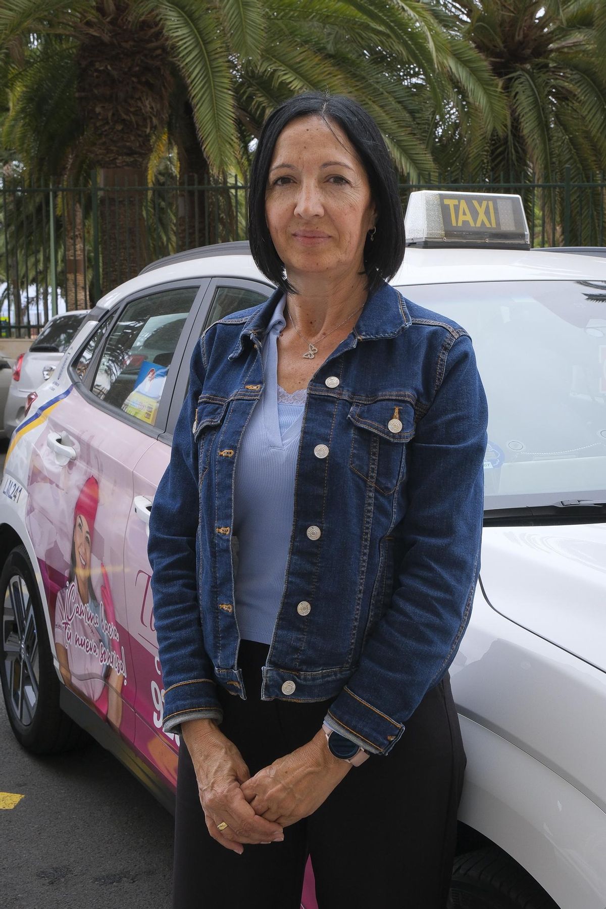Mónica Arencibia, taxista de Las Palmas de Gran Canaria