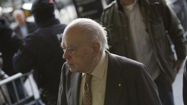 Jordi Pujol, a su llegada a los juzgados, el martes.
