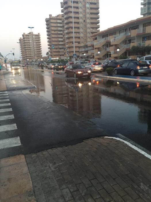 Inundación en la Gran Vía de La Manga