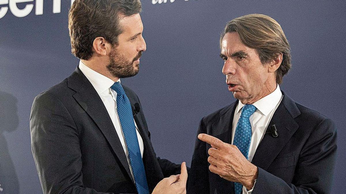 &quot;Yo no voy a pedir perdón&quot;, Aznar y Casado defienden la hispanidad