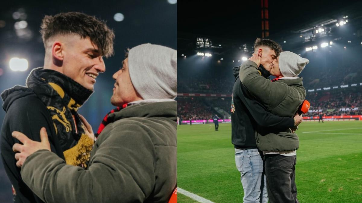 Un árbitro de fútbol alemán pide matrimonio a su novio en la previa de un partido de la Bundesliga