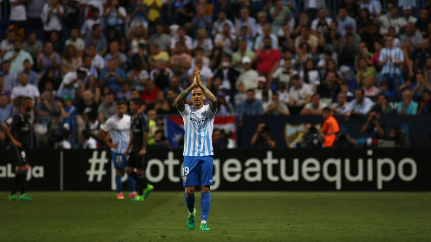 Sandro, despidiéndose del malaguismo en su cambio contra el Real Madrid