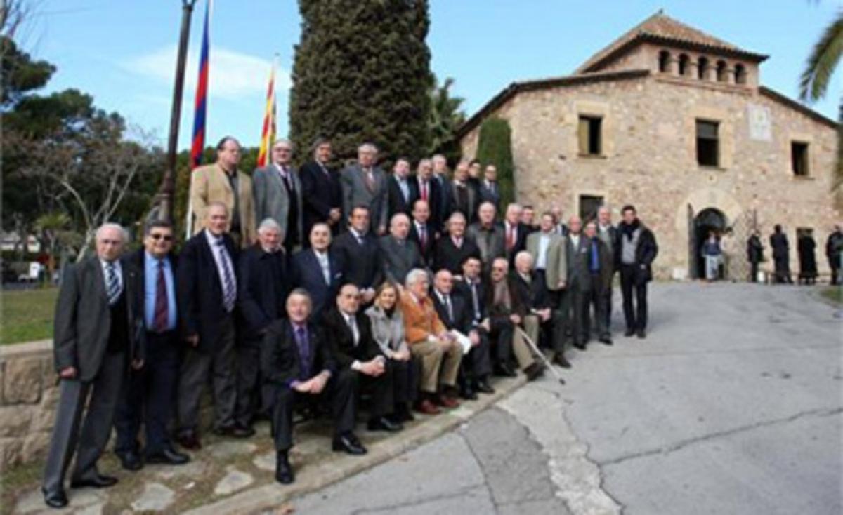 La Masia acogió a antiguos directivos y colaboradores del fútbol base