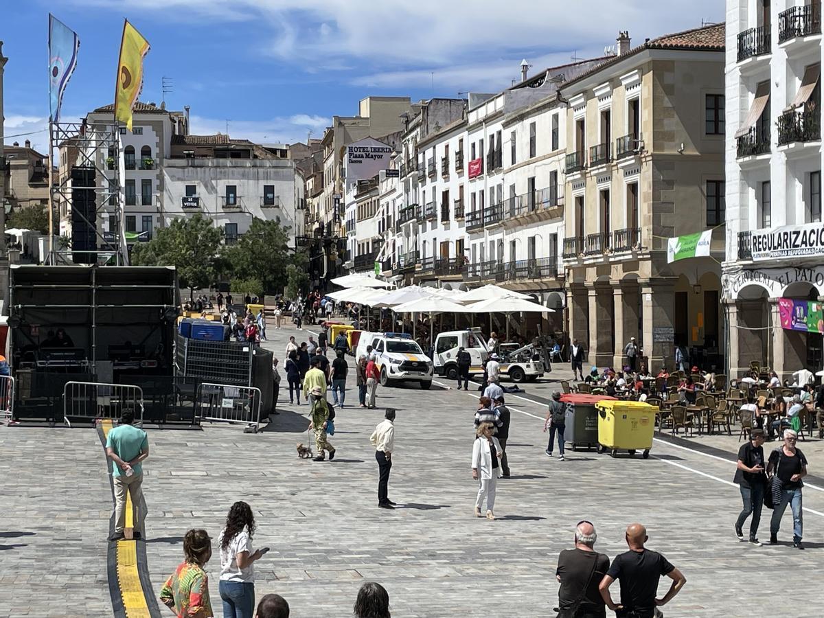 El pasado sábado la policía redujo a un carterista en la Plaza Mayor.