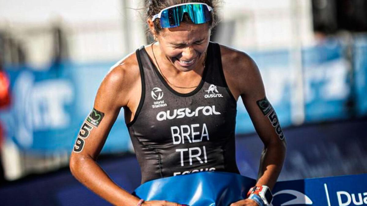 Joselyn Brea gewann vor vier Wochen die Weltmeisterschaft im Duathlon in Avilés. Nun hat sie die Olympischen Spiele im Blick.   | FOTO: ERRETRATUA