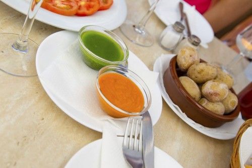 Papas con mojó picón de Canarias