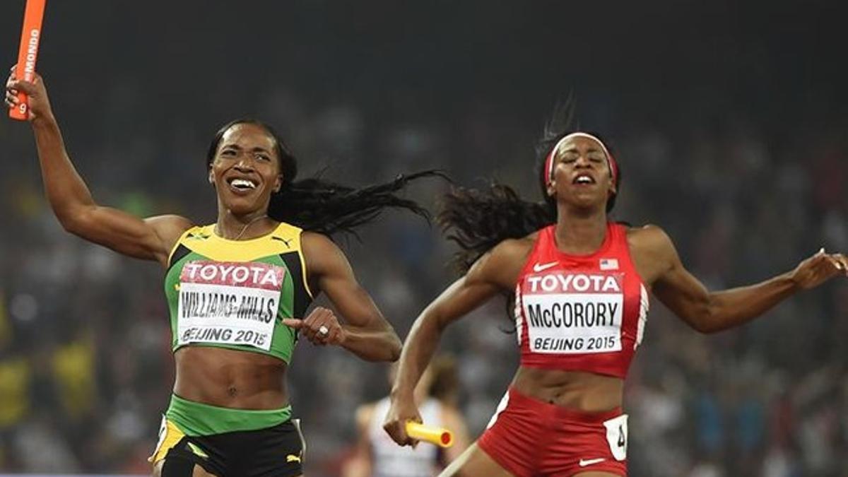 Las jamaicanas ganaron la medalla de oro en los 4x400 metros