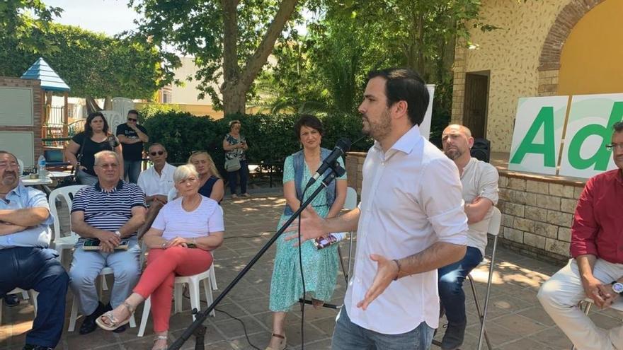 Acto de Garzón en Alhaurín de la Torre