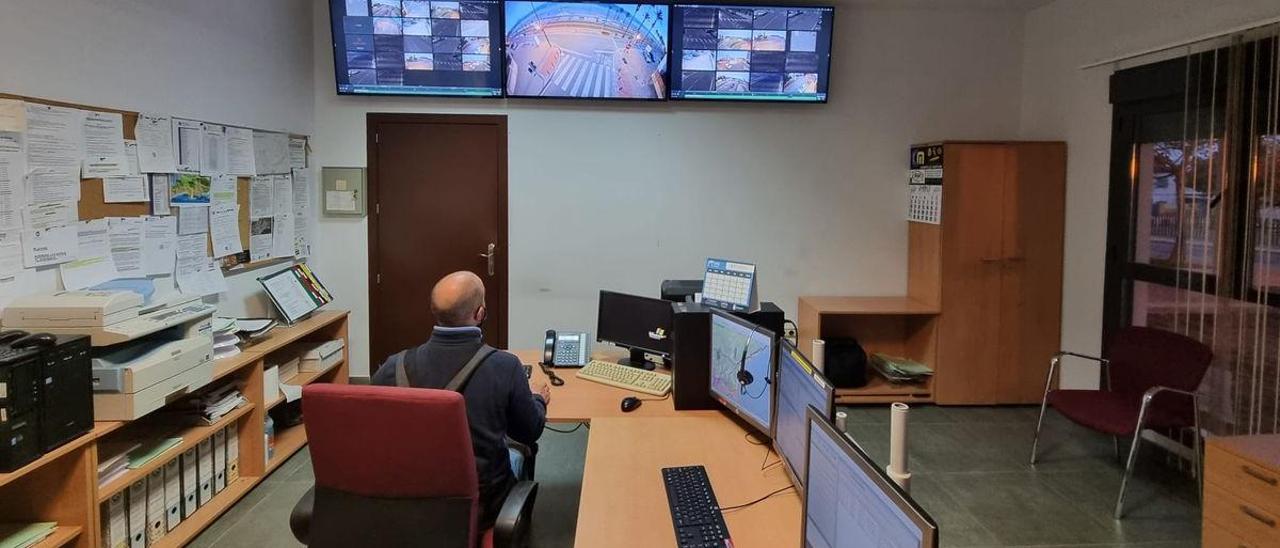 El centro de control de cámaras en El Campello.