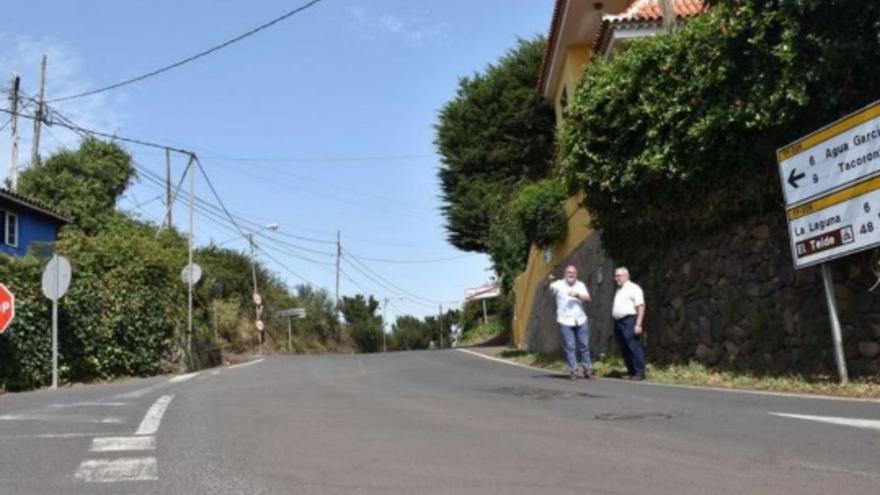 El alcalde de El Rosario, en la zona, en una imagen de archivo.