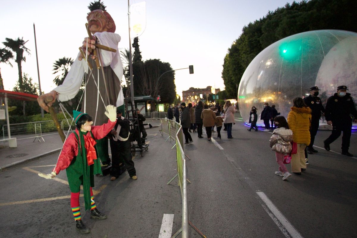 Cabalgata estática de los Reyes Magos en Murcia