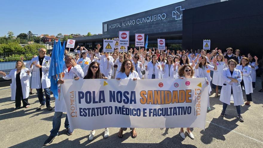 La nueva jornada de huelga médica afectó a 1.683 pacientes en el área viguesa