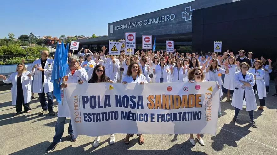 La nueva jornada de huelga médica afectó a 1.683 pacientes en el área viguesa
