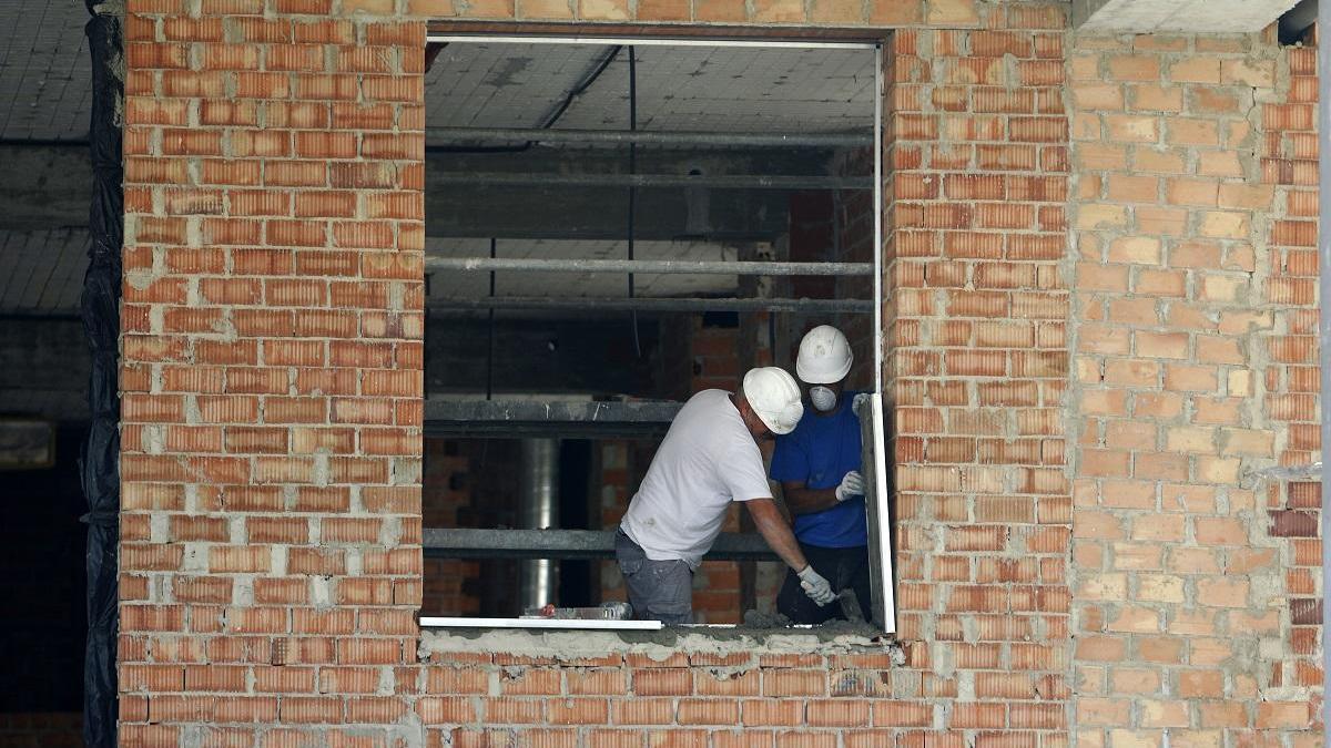 Obras de viviendas en Málaga.