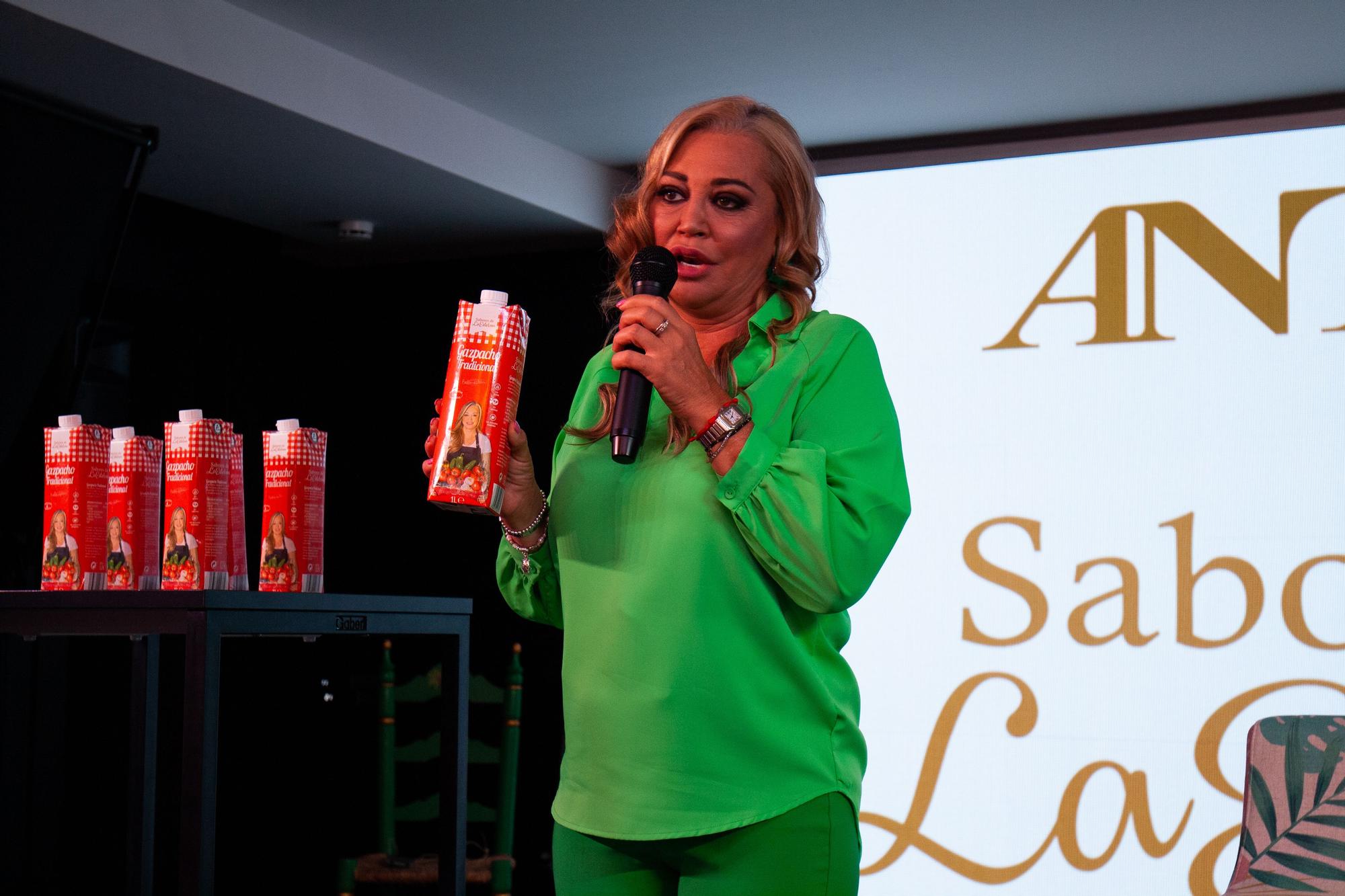 Belén Esteban presenta en Málaga el nuevo formato de su gazpacho