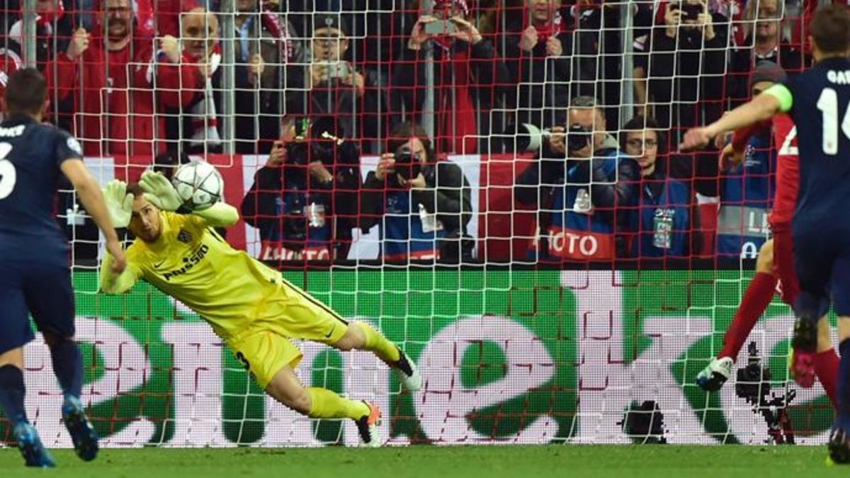 Oblak le paró un penalti a Thomas Müller