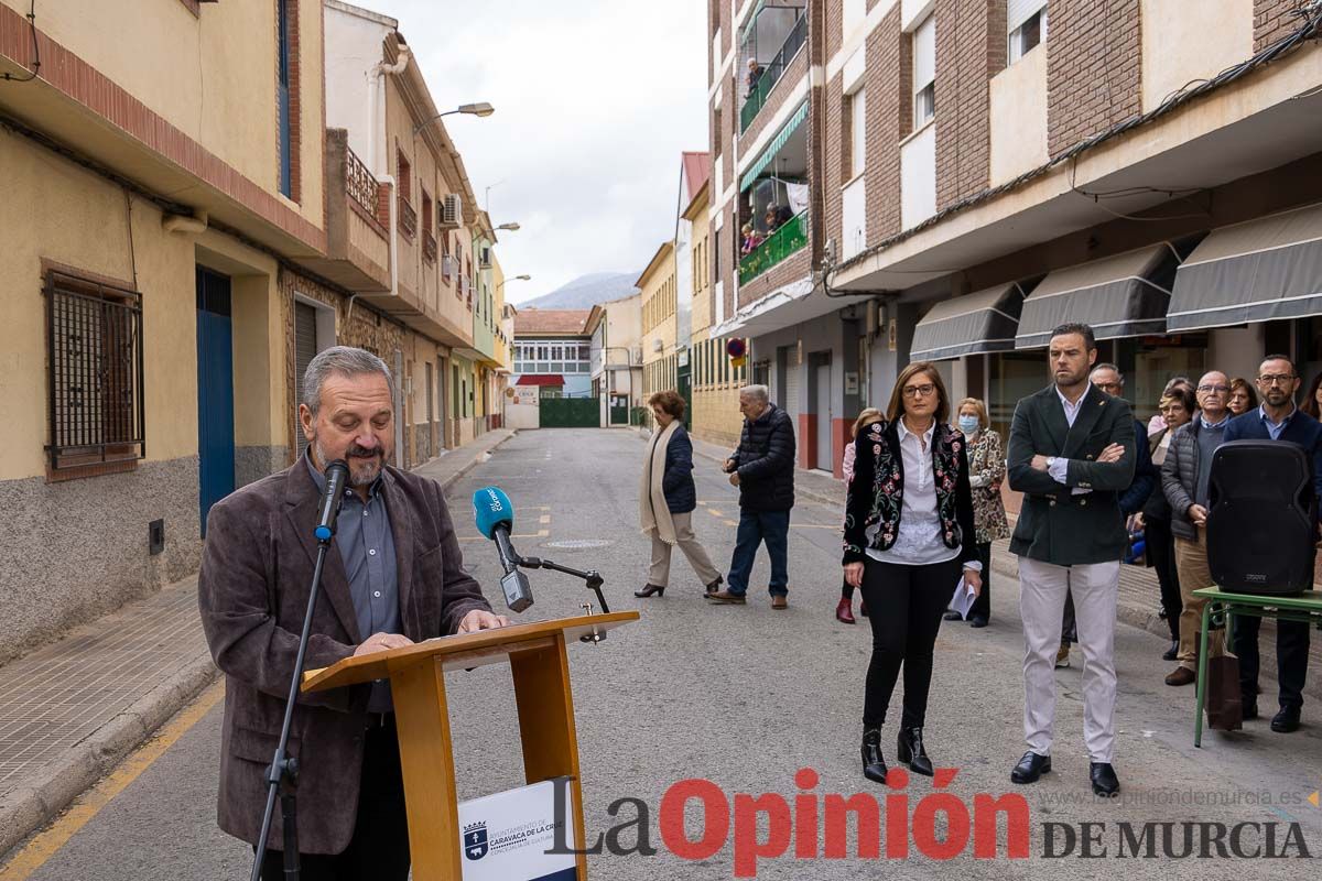 Una calle en Caravaca recuerda al profesor Juan Antonio Giménez Ramírez