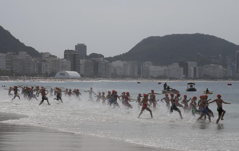 Final del triatlón femenino.