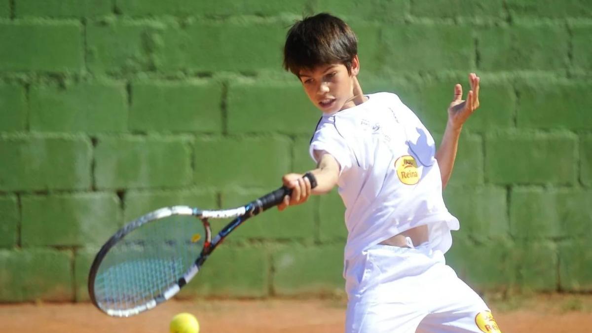 Carlos Alcaraz de niño, en 2013, cuando vivía en El Palmar.