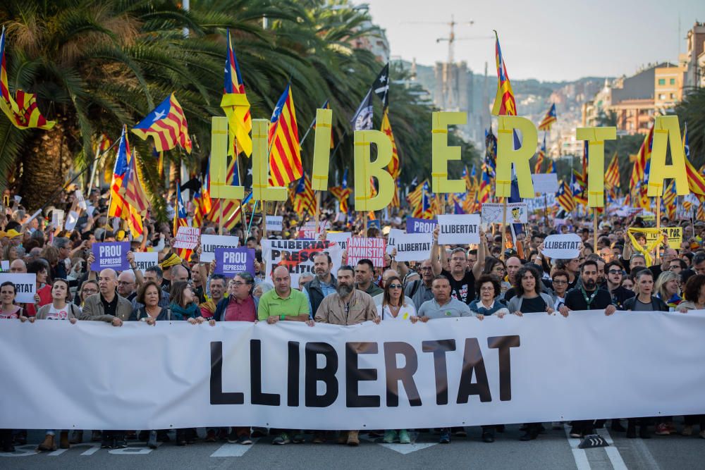 El independentismo se manifiesta en Barcelona