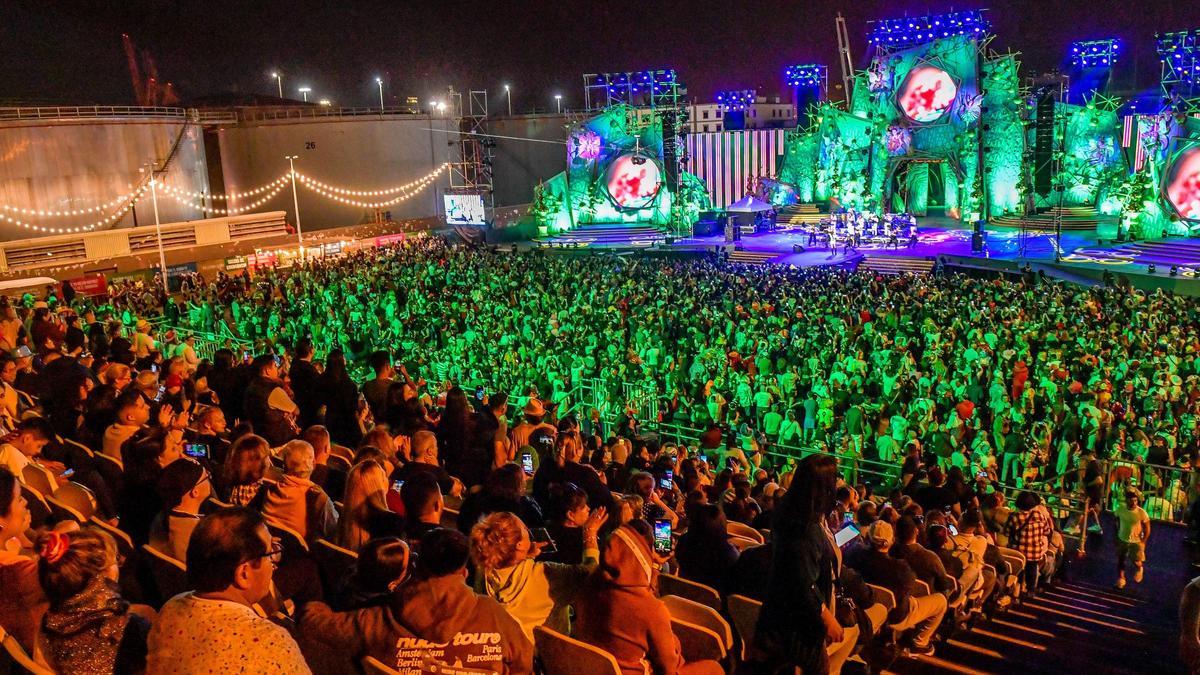 Concierto de Olga Tañón en la última edición del Carnaval de Las Palmas de Gran Canaria.