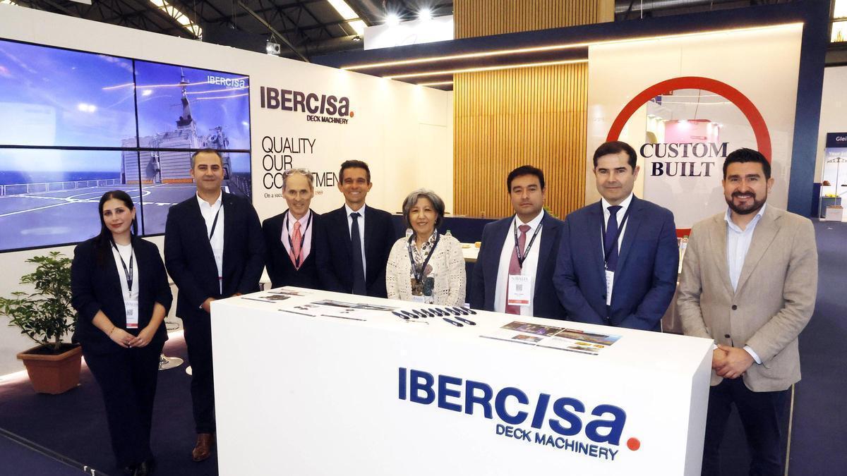 El expositor de Ibercisa en la primera jornada de Navalia.