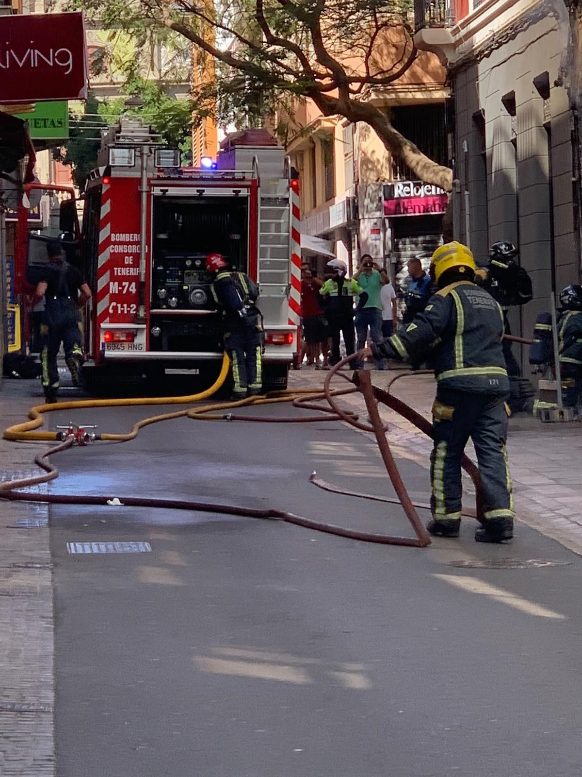 Incendio en la calle Primo de Rivera