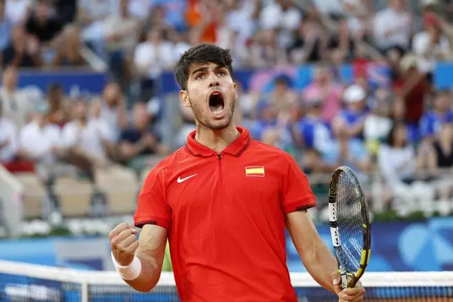 El partido entre Griekspoor y Alcaraz, en imágenes