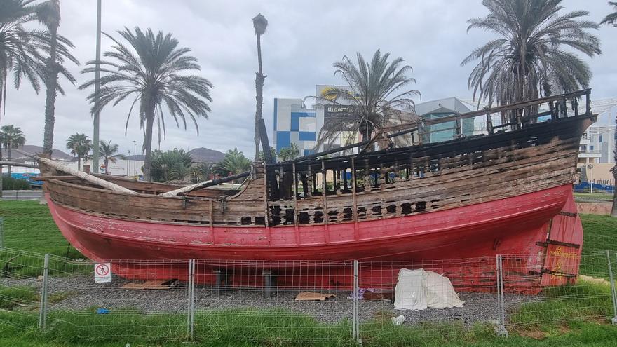 El dilema de la réplica de La Niña en el Parque Santa Catalina