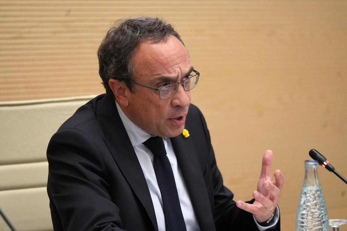 El president del Parlament, Josep Rull, a l'acte.