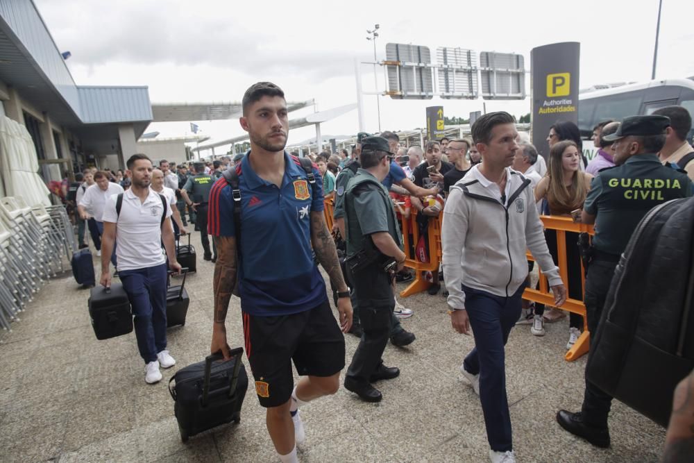 La selección española ya está en Asturias