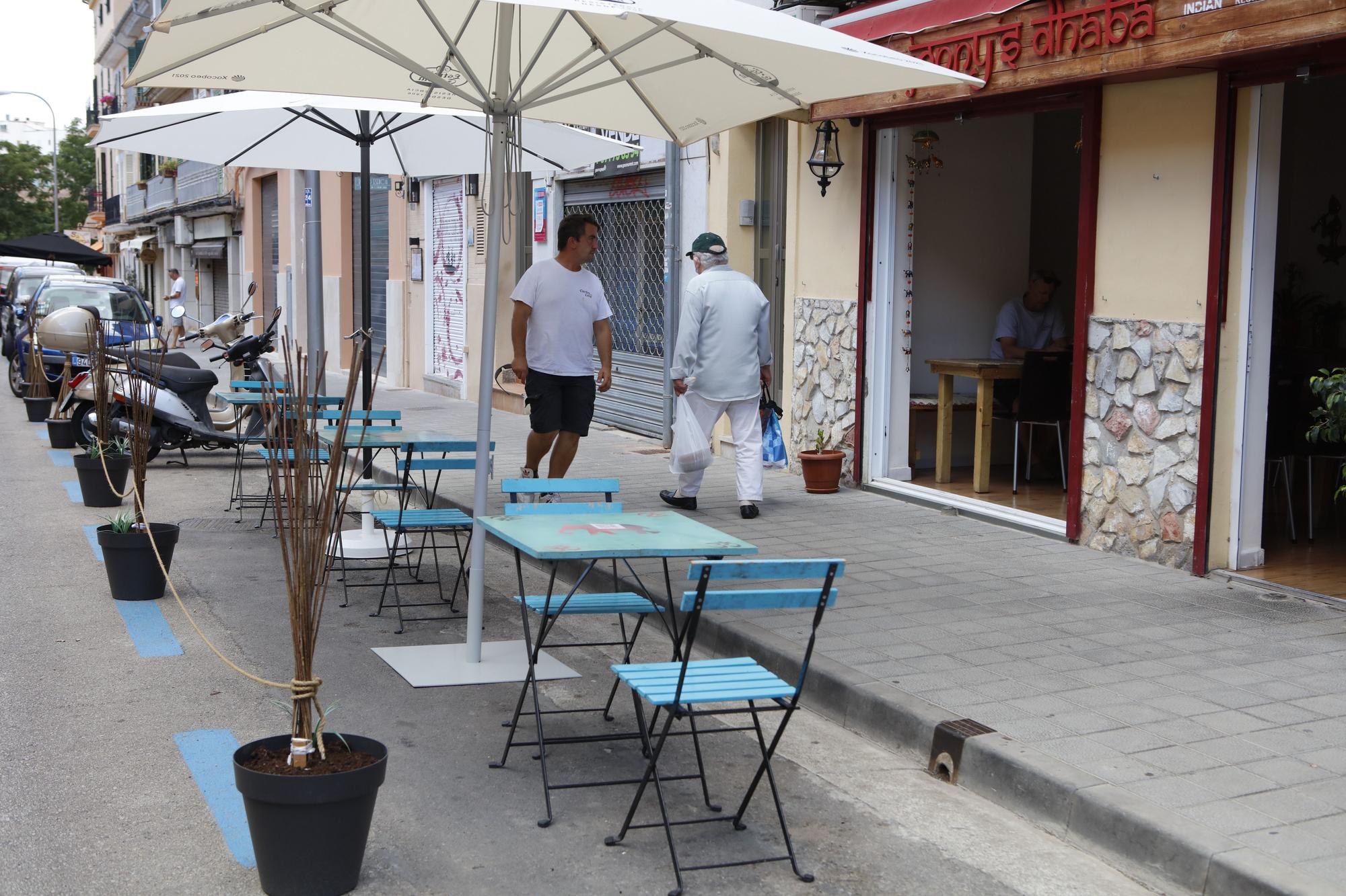 Erinnerung an die Corona-Terrassen in Palma