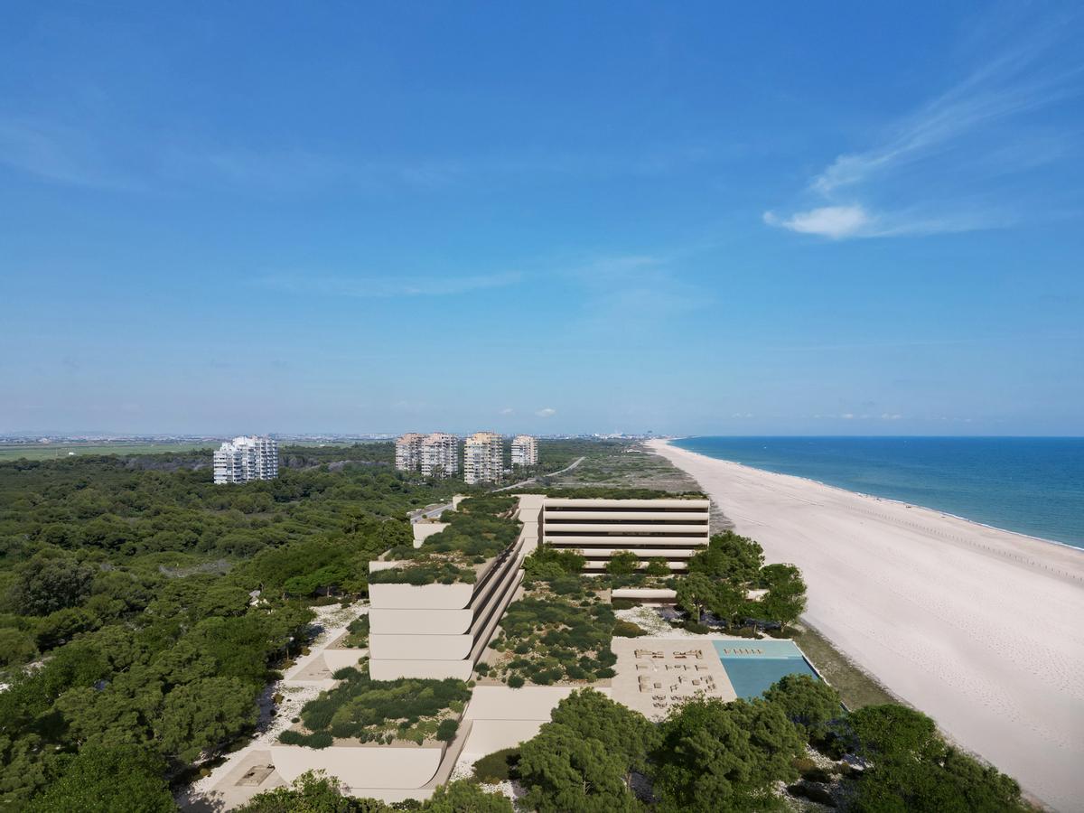 Figuración del proyecto de Lukeson Managment para el hotel Sidi Saler