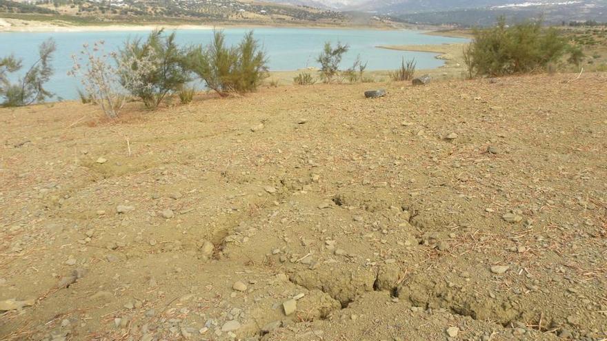 Imagen del pantano de La Viñuela.